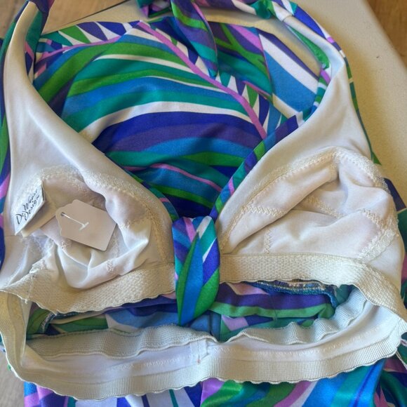 1960s DeWesse Designs Swim Halter Bra Maxi Dress Size 8 - Picture 12 of 12